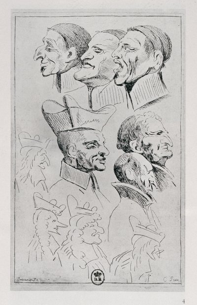 Figures of Jesuits in Caricature, c.1762 by Jean Baptiste Jouvenet